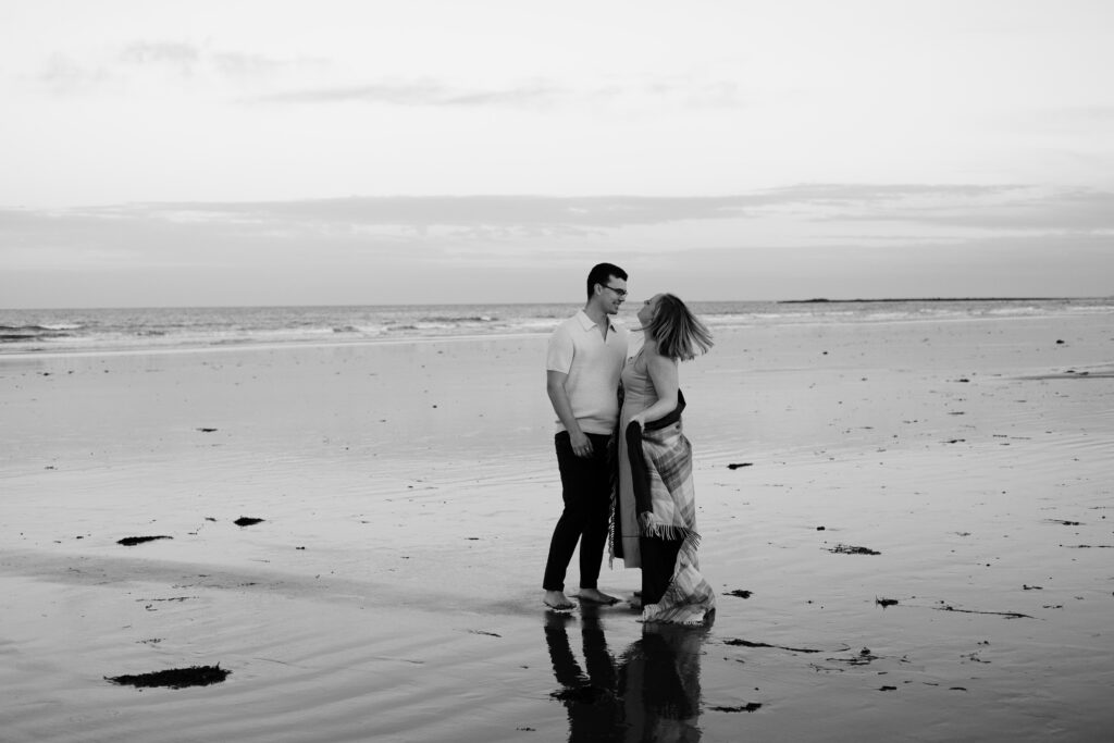 film inspired beach engagement photos